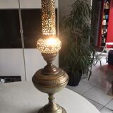 Arabic openwork brass lamp