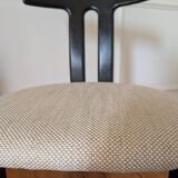 Set of 4 Oak "T-Shape" dining chairs