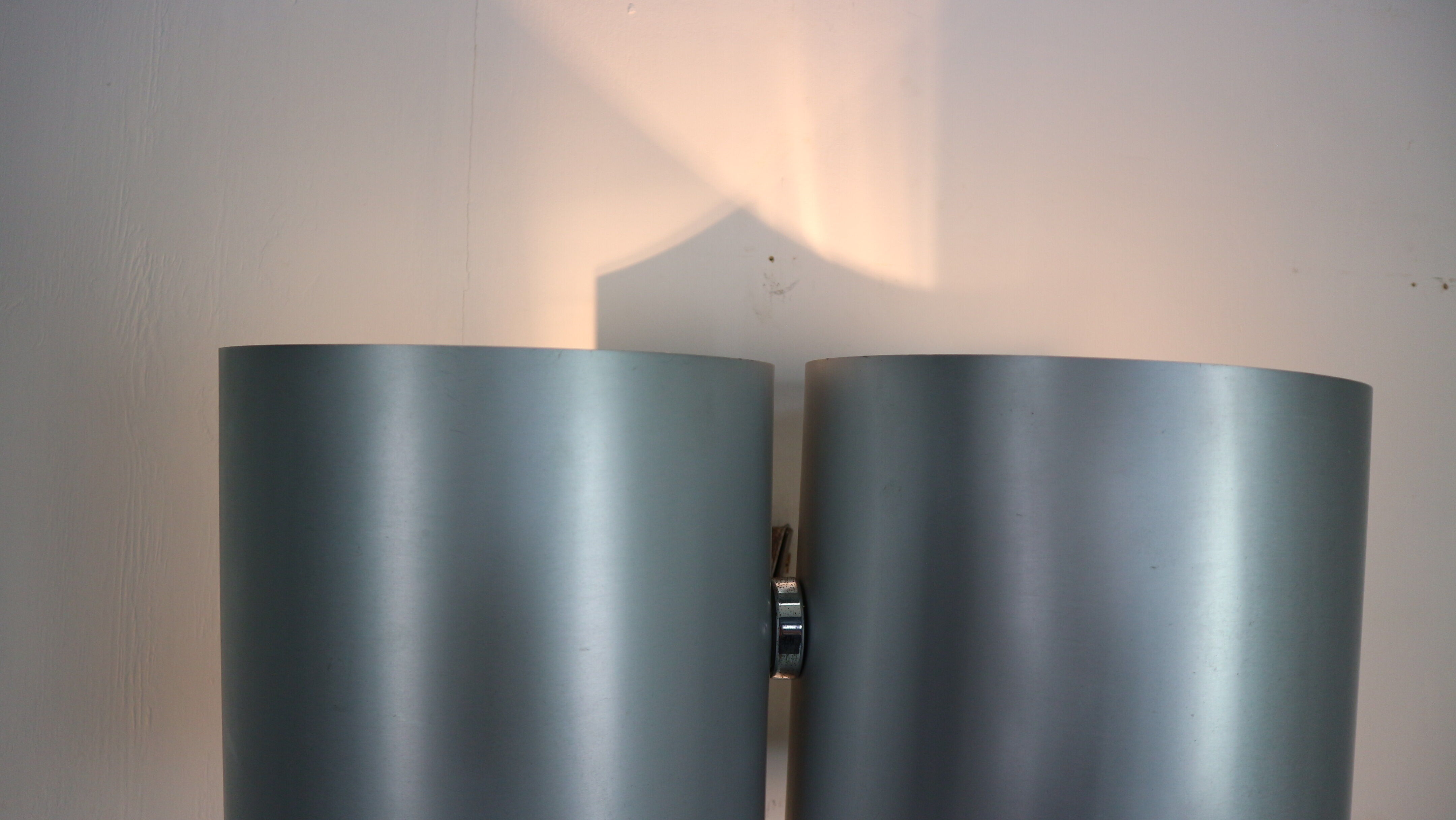 Giuliano Cesari Silver Wall Adjustable Lamp for Nucleo Sormani, 1960 Italy