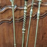 Bronze fireplace set