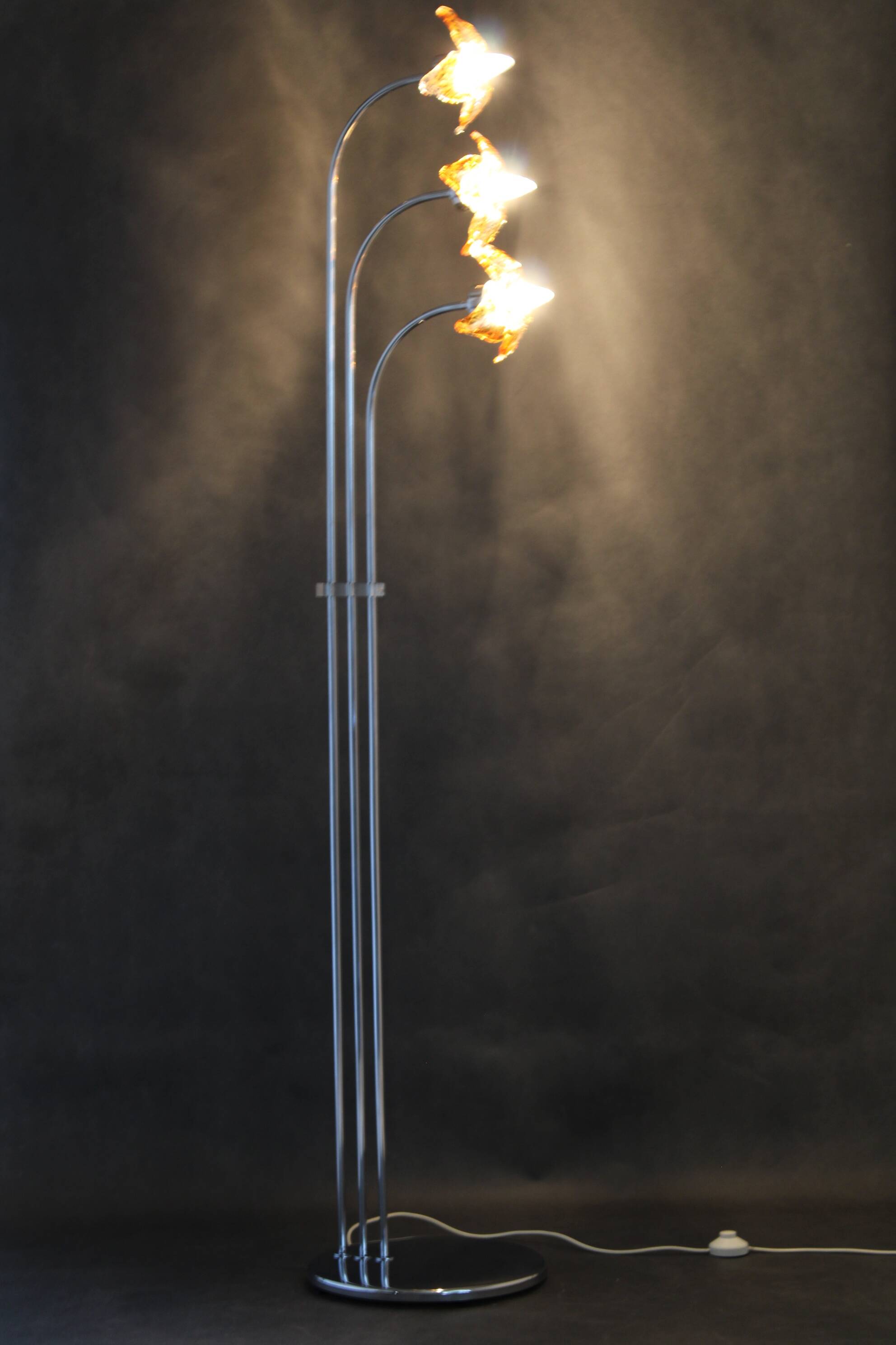 1980s Floor Lamp with Murano Glass ,Italy