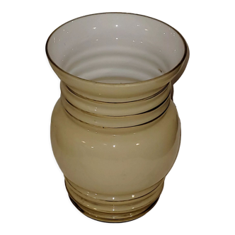 Cream and gold vase - vintage