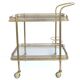 Brass and glass golden bar