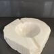Polished and raw marble ashtray