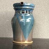 Stoneware pitcher.