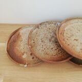 Assiettes à dessert grés