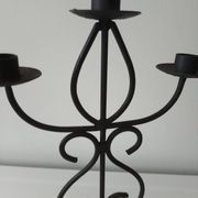 Raw wrought iron chandelier