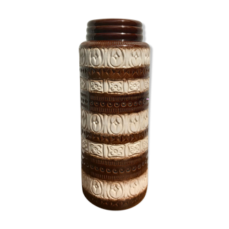 Vintage West German Vase Tall Brown #792