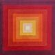 Tapis géométrique Op Art "Quadrat" de style Verner Panton des années 1970. Fabriqué en