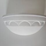 White plaster wall light