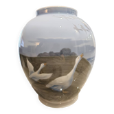 Grand Vase Royal Copenhagen - Decor Geese - Vintage Scandinavian Design
