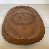 Black Forest style carved wooden tray