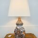 Openwork ceramic lamp, vine leaves, 1960s