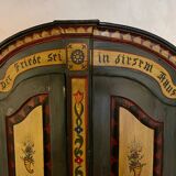 19th century Fribourg painted wardrobe