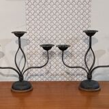 Pair of large candlesticks