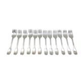 12 fourchettes à gateaux modèle coquille