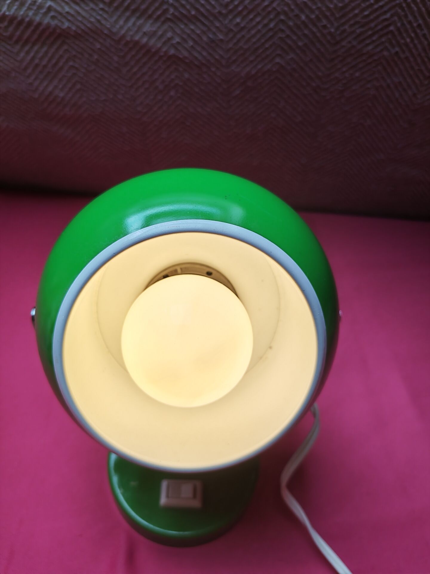 Green Eyeball Table Lamp – Space Age 1970s