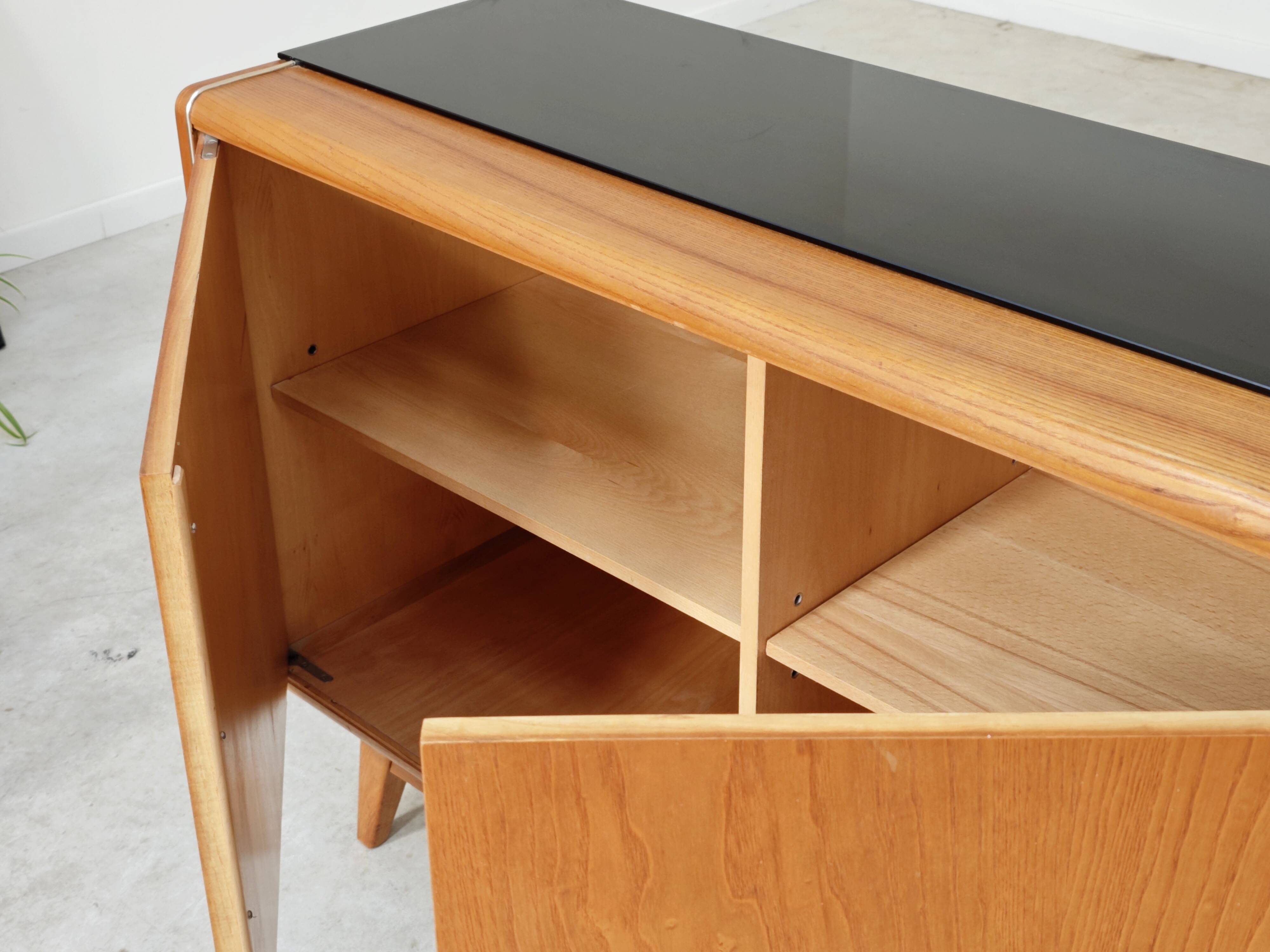 Jitona U-369 low sideboard by Bohumil Landsman and Hubert Nepozitek 1960