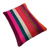 Vintage turkish kilim cushion cover, 30 x 50 cm