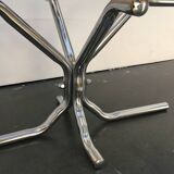 70s chrome and smoked glass coffee table