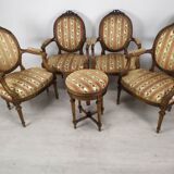 Lounge armchairs bench medallion