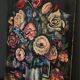 Oil on cardboard by JP Ducas still life with flowers 20th century