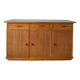 Buffet en bois et rotin