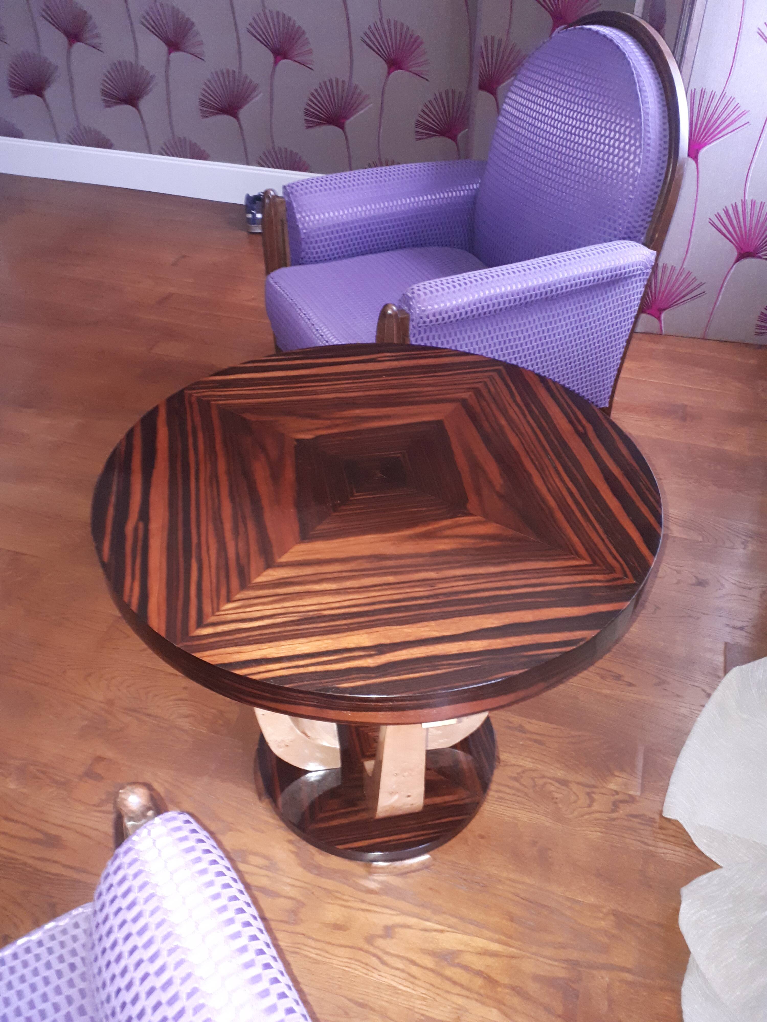 Art Deco pedestal table