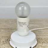 80s glass mushroom lamp, vintage