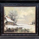 Painting "Winter landscape".