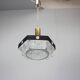 1970s Czechoslovak Kamenický Šenov Cut Glass and Chrome Pendant Light