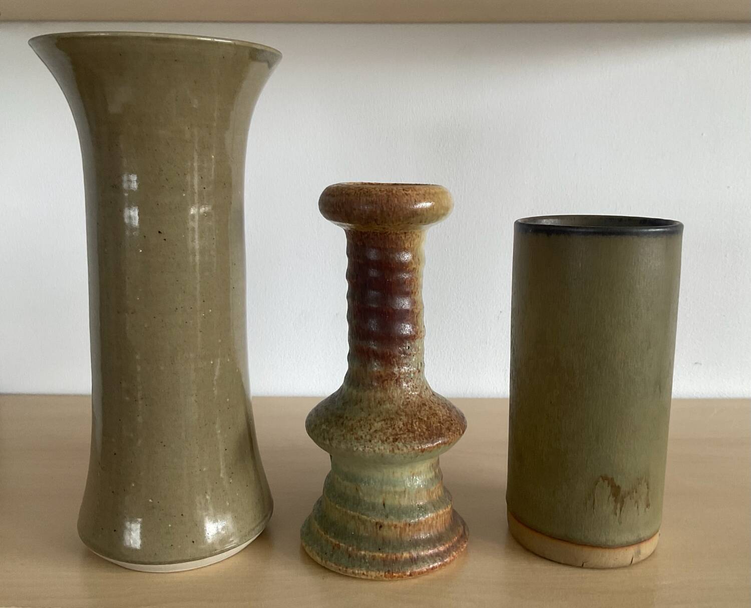Set of 3 vintage ceramic vases