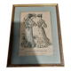 Framed fashion print journal des demoiselles 1904