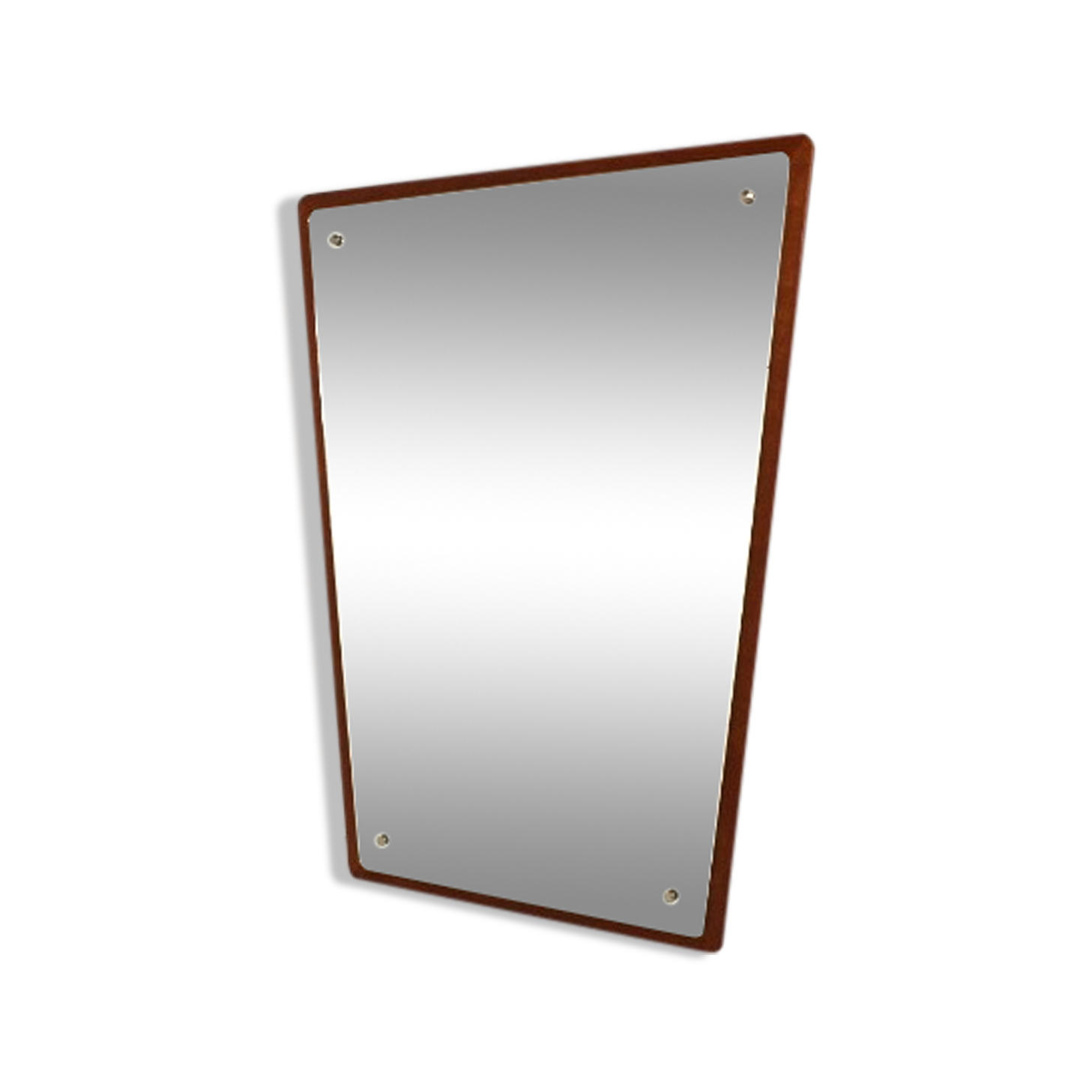 Teak mirror Sweden 1960, 72x38cm