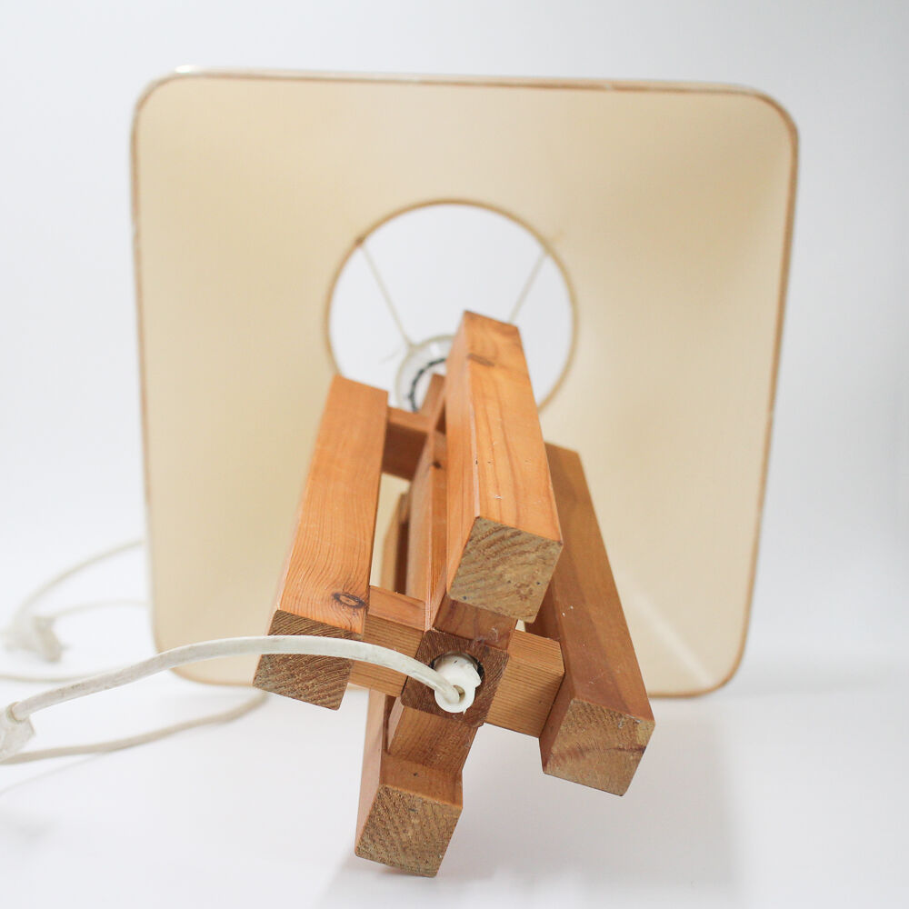 Cruciform wood lamp "Scandinavian"