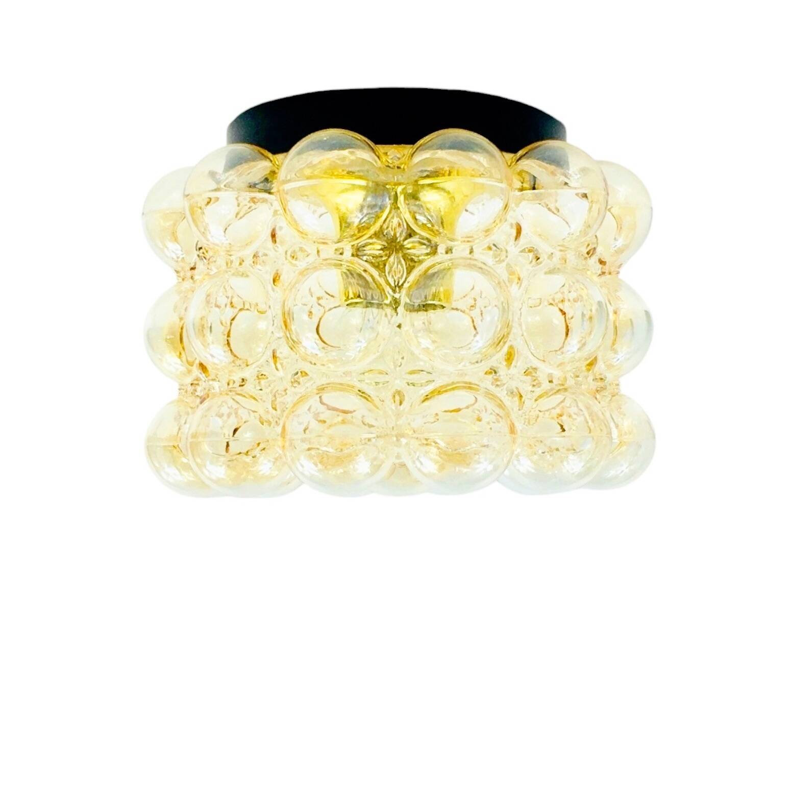 Mid-Century Bubble Glass Ceiling Light by Helena Tynell for Limburg, 1960s