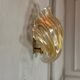 Venetian Wall Lamp in Gilded Murano Glass Circa 1980