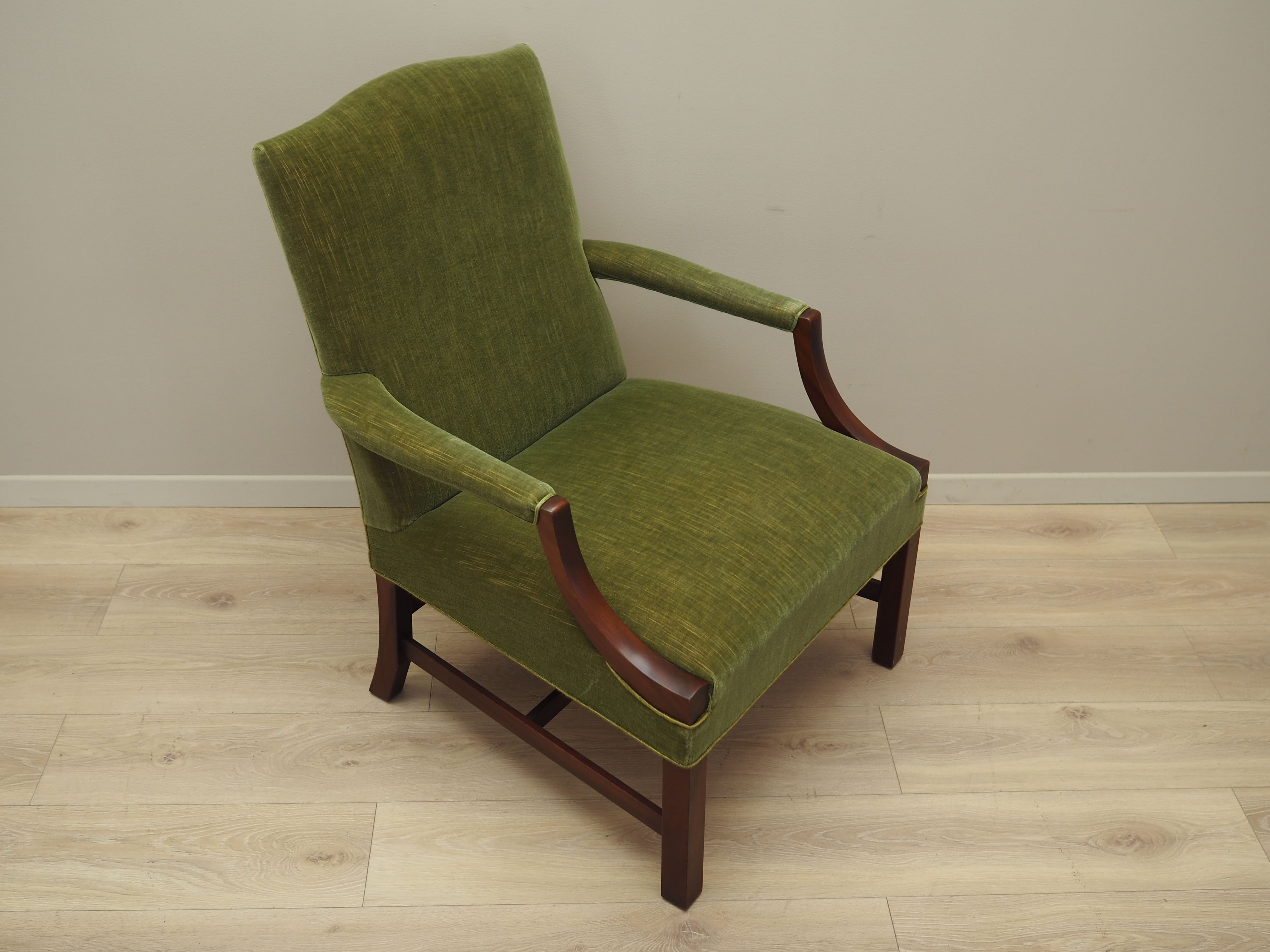 Fauteuil en acajou, design danois, années 1970, production: Danemark
