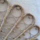 Vintage peacock wicker headboard