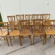 Set of 10 vintage bistro chairs