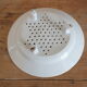 Old white porcelain drainer plate 19th - faisselle