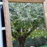 Miroir doré en stuc 150x46cm