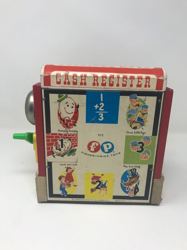 Caisse enregistreuse fischer Price 1960