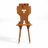 4 x chaises folk / Tyroler / en pin / 1970