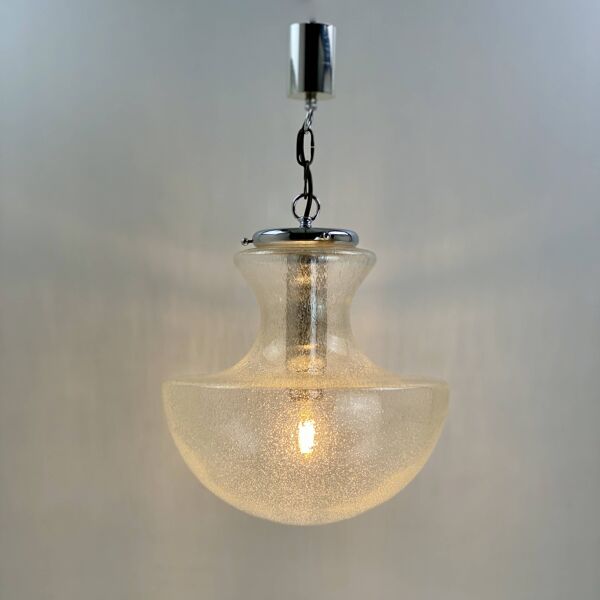 Suspension en verre de Murano Mazzega pour Doria, années 1960