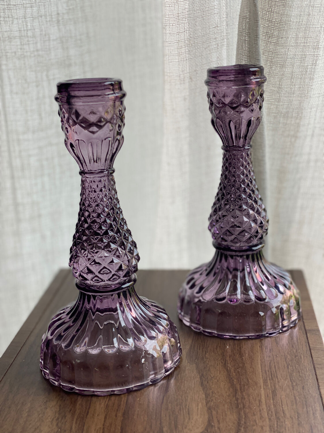 Pair of candle holders