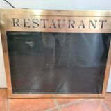 brass restaurant menu holder