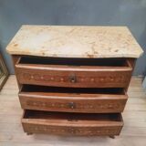 Louis XV style marquetry chest of drawers from the 29th century