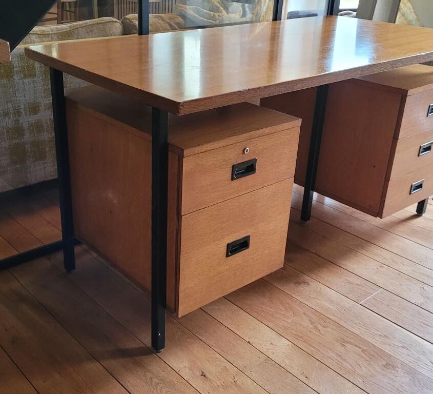 Wood and metal office 70s