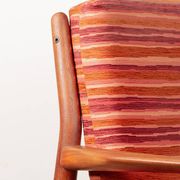 Pair of Danish armchairs in solid teak and fabric, Svend Aage Eriksen 1960.